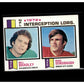 1973 Topps #5 1972 NFL Interception Leaders (Bill Bradley / Mike Sensibaugh) 4