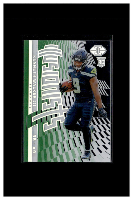 2022 Panini Illusions #I-14 Kenneth Walker III Illusionists Emerald CC