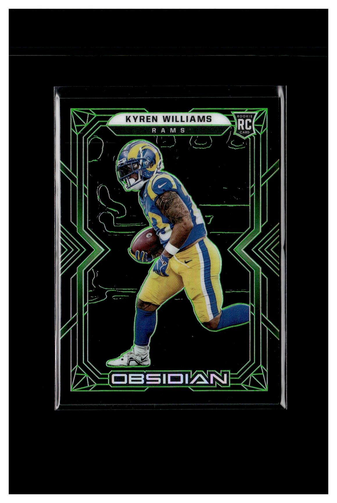 2022 Panini Obsidian #147 Kyren Williams Electric Etch Green #/50 CC