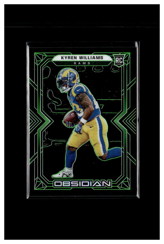 2022 Panini Obsidian #147 Kyren Williams Electric Etch Green #/50 CC