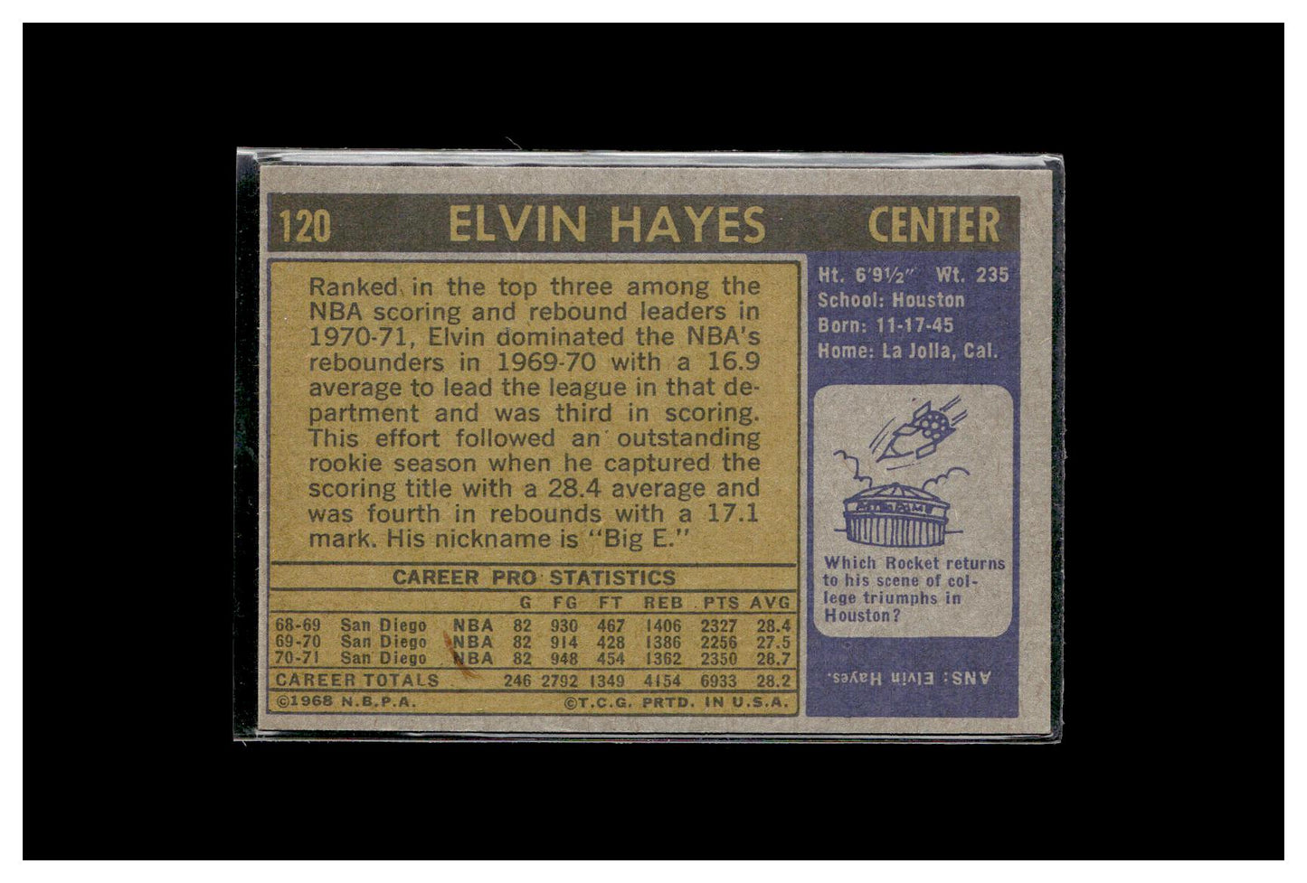 1971-72 Topps #120 Elvin Hayes